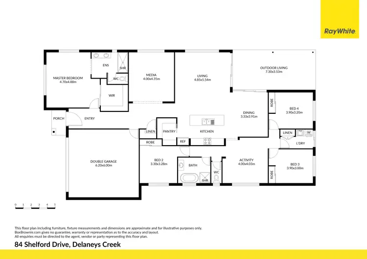 Floorplan of Homely house listing, 84 Shelford Drive, Delaneys Creek QLD 4514