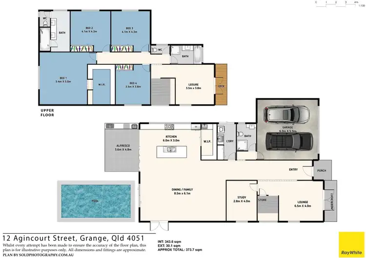 Floorplan of Homely house listing, 12 Agincourt Street, Grange QLD 4051