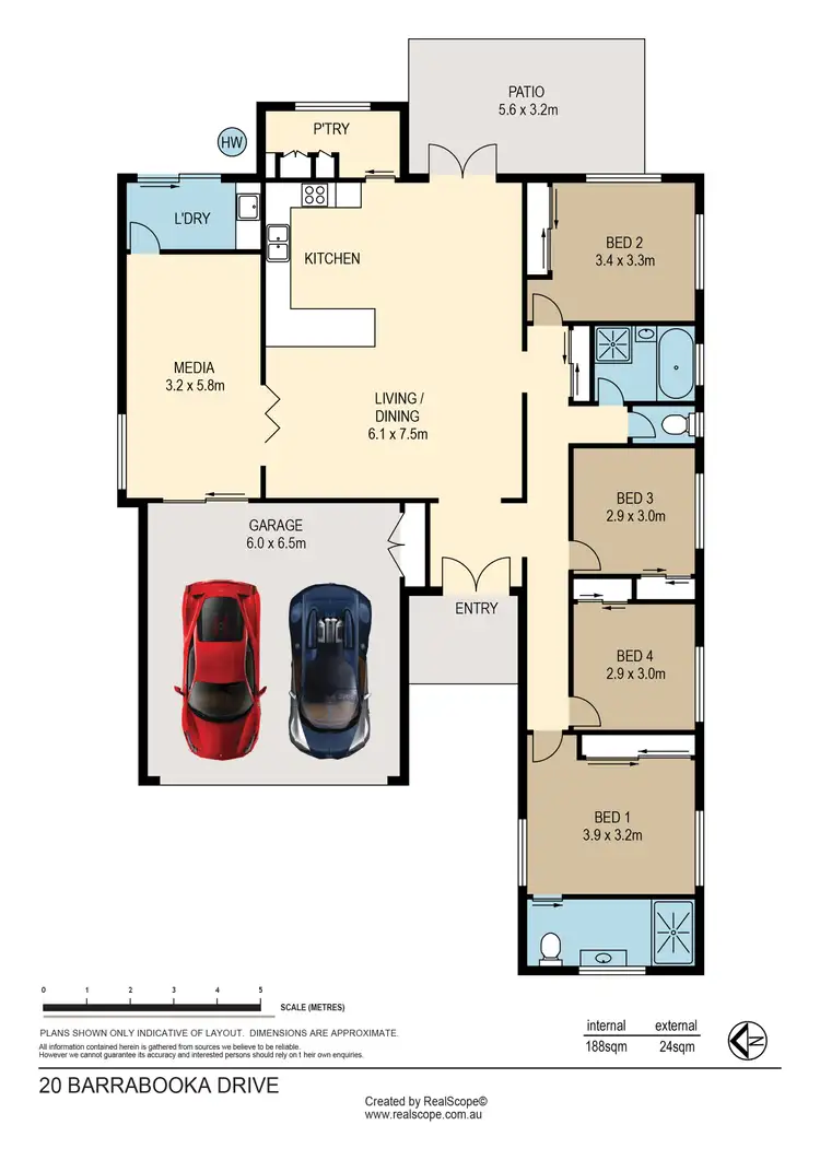 Floorplan of Homely house listing, 20 Barrabooka Drive, The Gap QLD 4061