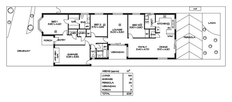 Floorplan of Homely house listing, 15 Colac Street, Greenacres SA 5086