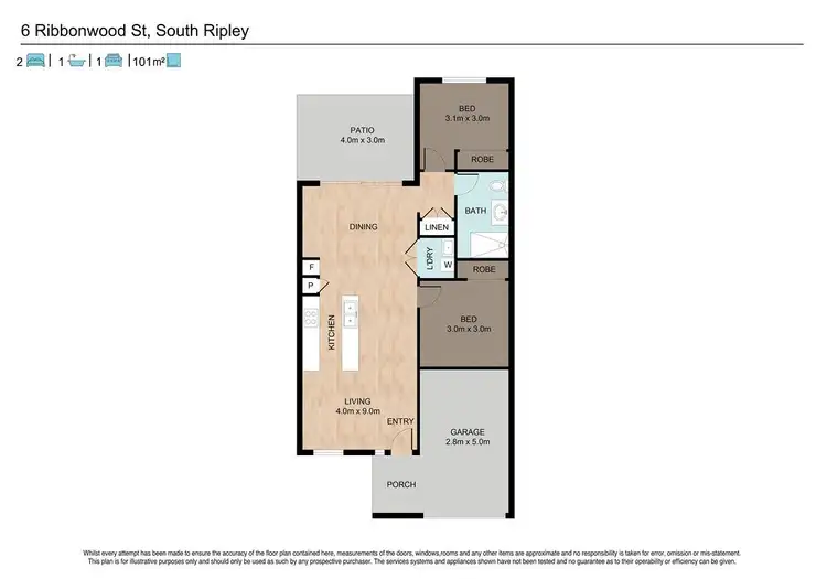 Floorplan of Homely house listing, 6 Ribbonwood Street, Ripley QLD 4306