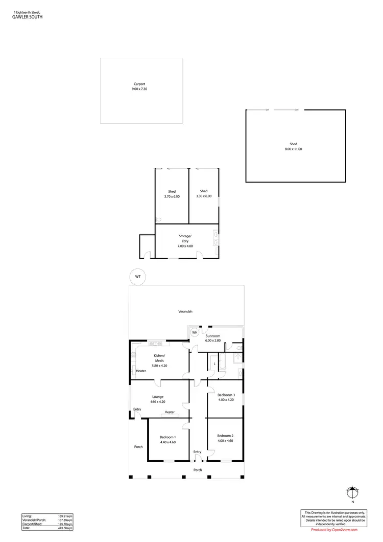 Floorplan of Homely house listing, 1 Eighteenth Street, Gawler South SA 5118