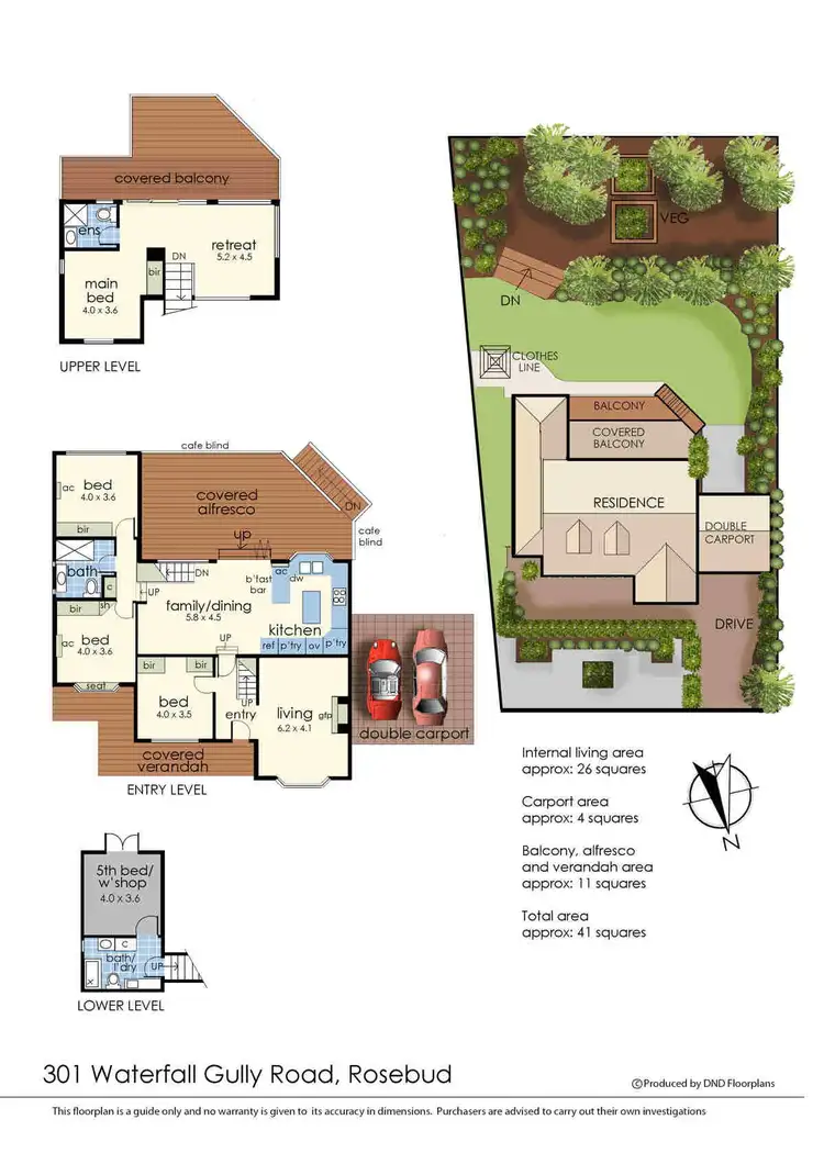 Floorplan of Homely house listing, 301 Waterfall Gully Road, Rosebud VIC 3939