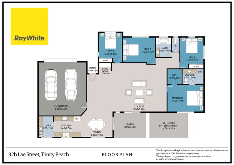 Floorplan of Homely house listing, 32B Lae Street, Trinity Beach QLD 4879