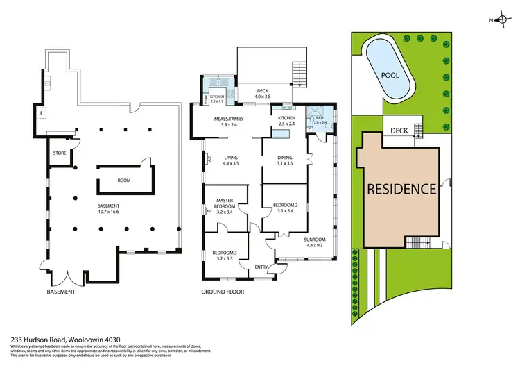 Floorplan of Homely house listing, 233 Hudson Road, Wooloowin QLD 4030