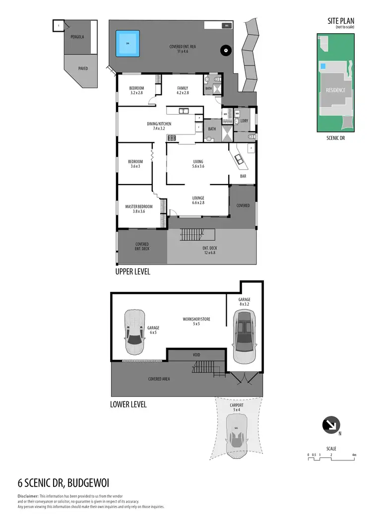 Floorplan of Homely house listing, 6 Scenic Drive, Budgewoi NSW 2262