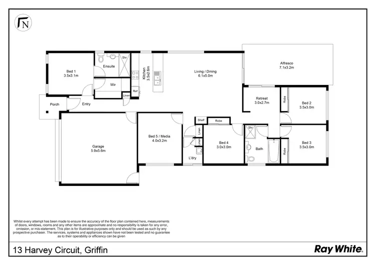 Floorplan of Homely house listing, 13 Harvey Circuit, Griffin QLD 4503