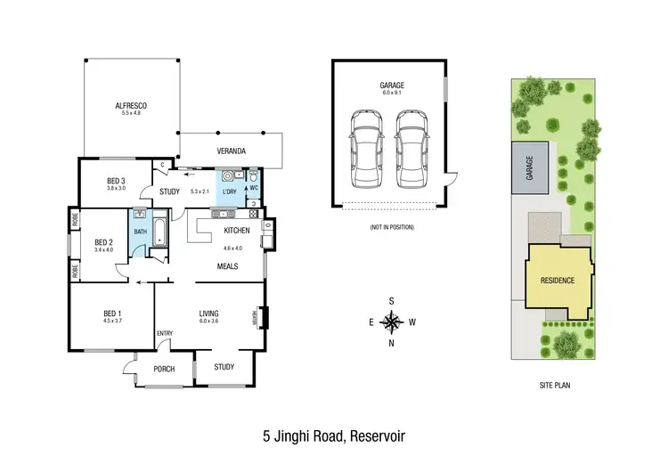 Floorplan of Homely house listing, 5 Jinghi Road, Reservoir VIC 3073