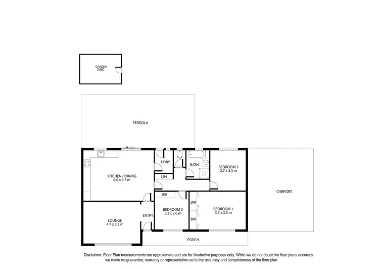 Floorplan of Homely house listing, 5 Buronga Avenue, Mount Gambier SA 5290