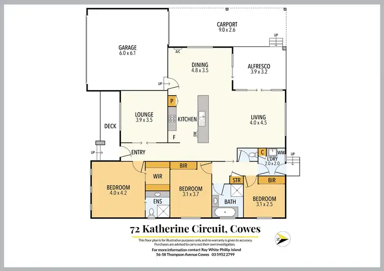 Floorplan of Homely house listing, 72 Katherine Circuit, Cowes VIC 3922