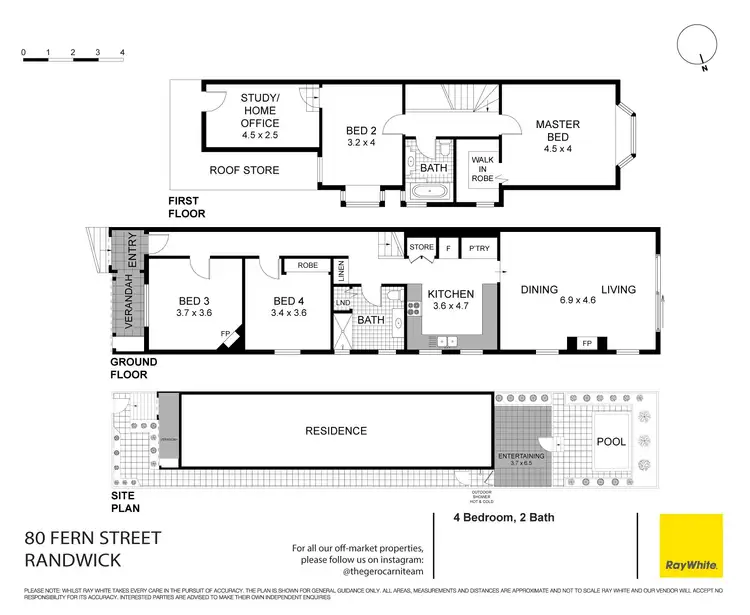 Floorplan of Homely house listing, 80 Fern Street, Randwick NSW 2031
