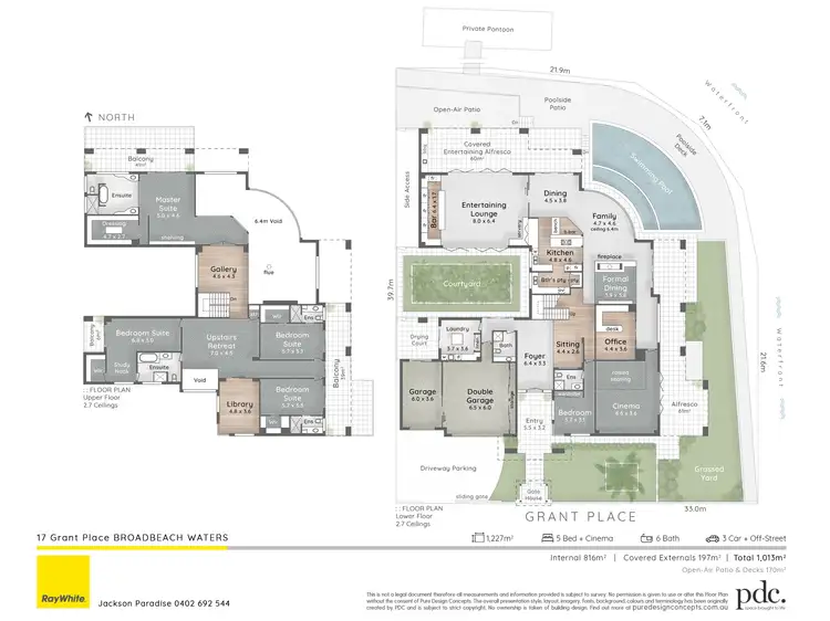 Floorplan of Homely house listing, 17 Grant Place, Broadbeach Waters QLD 4218