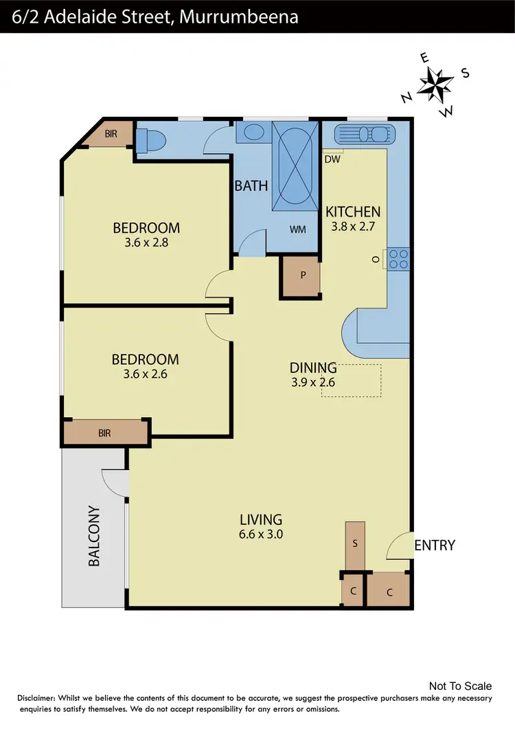 Floorplan of Homely apartment listing, 6/2 Adelaide Street, Murrumbeena VIC 3163