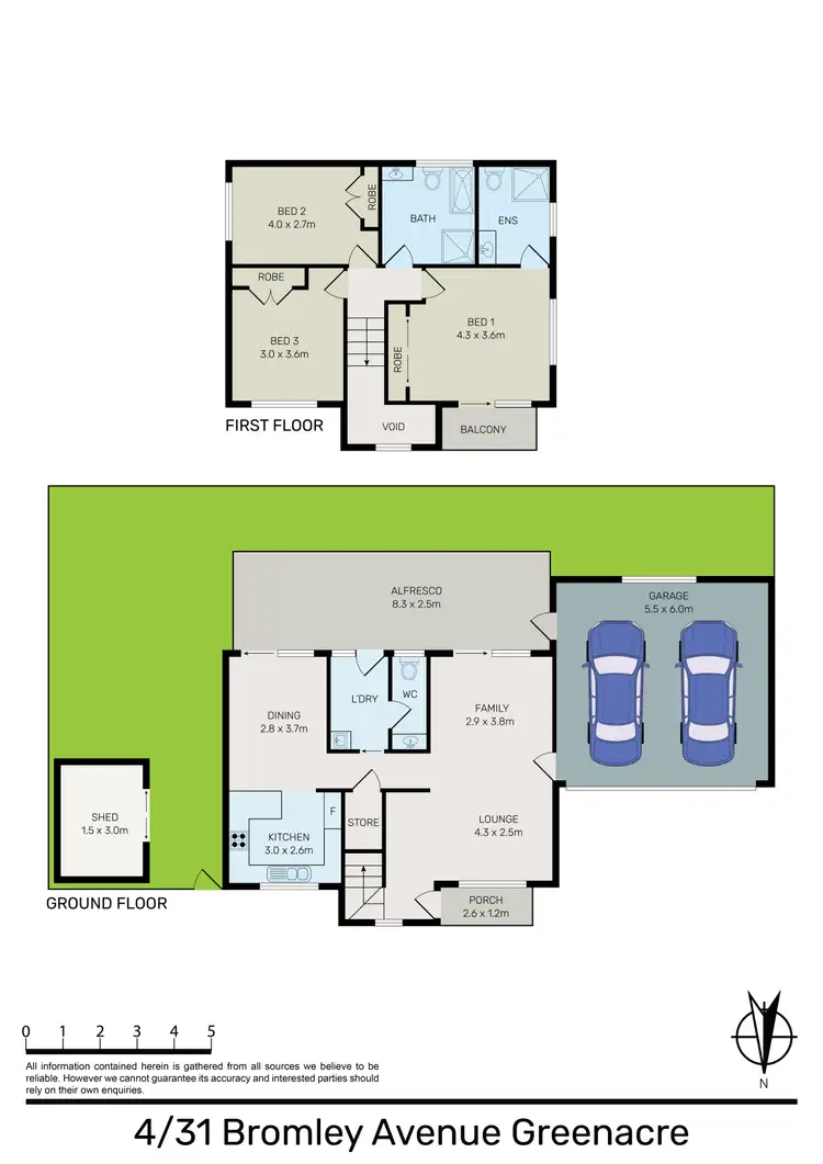Floorplan of Homely townhouse listing, 4/31 Bromley Avenue, Greenacre NSW 2190