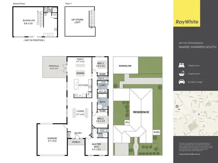 Floorplan of Homely house listing, 48 The Promenade, Narre Warren South VIC 3805