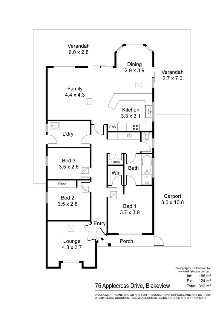 Floorplan of Homely house listing, 76 Applecross Drive, Blakeview SA 5114
