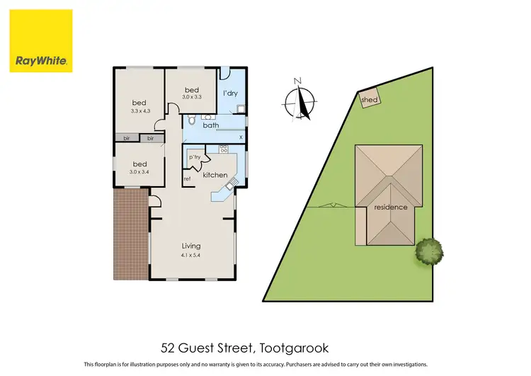 Floorplan of Homely house listing, 52 Guest Street, Tootgarook VIC 3941
