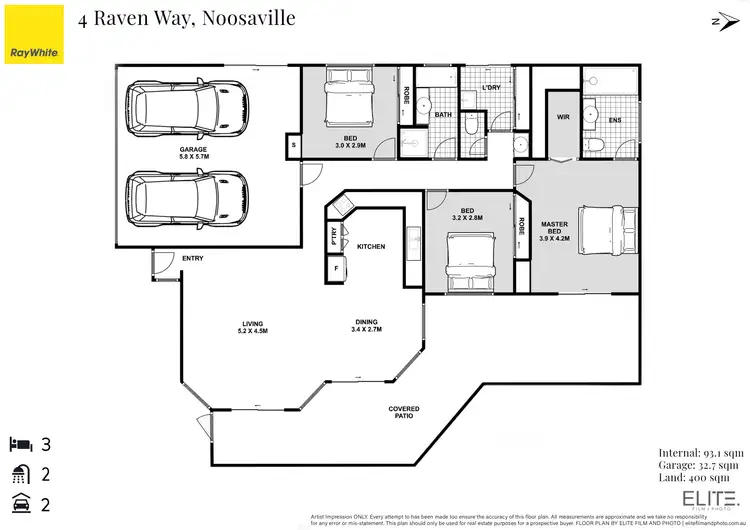 Floorplan of Homely house listing, 4 Raven Way, Noosaville QLD 4566