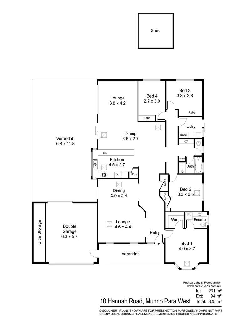 Floorplan of Homely house listing, 10 Hannah Road, Munno Para West SA 5115