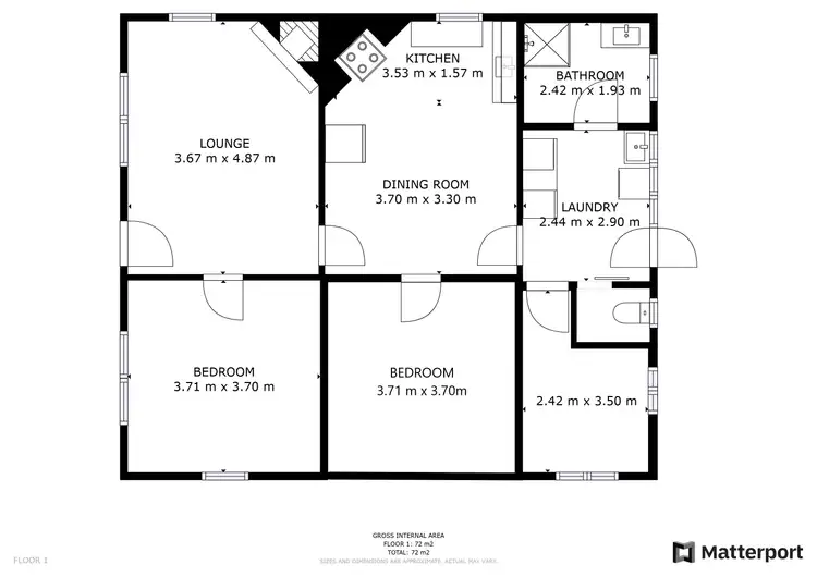 Floorplan of Homely house listing, 61 Gray Street, Swan Hill VIC 3585