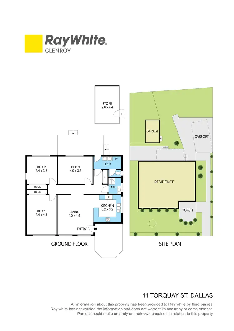 Floorplan of Homely house listing, 11 Torquay Street, Dallas VIC 3047