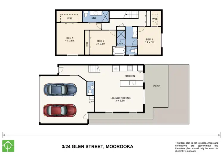 Floorplan of Homely townhouse listing, 3/24 Glen Street, Moorooka QLD 4105