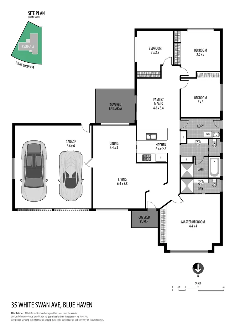 Floorplan of Homely house listing, 35 White Swan Avenue, Blue Haven NSW 2262