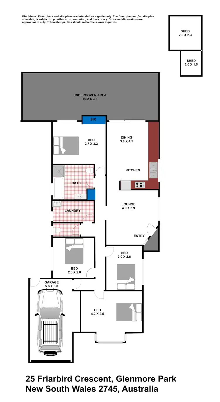Floorplan of Homely house listing, 25 Friarbird Crescent, Glenmore Park NSW 2745