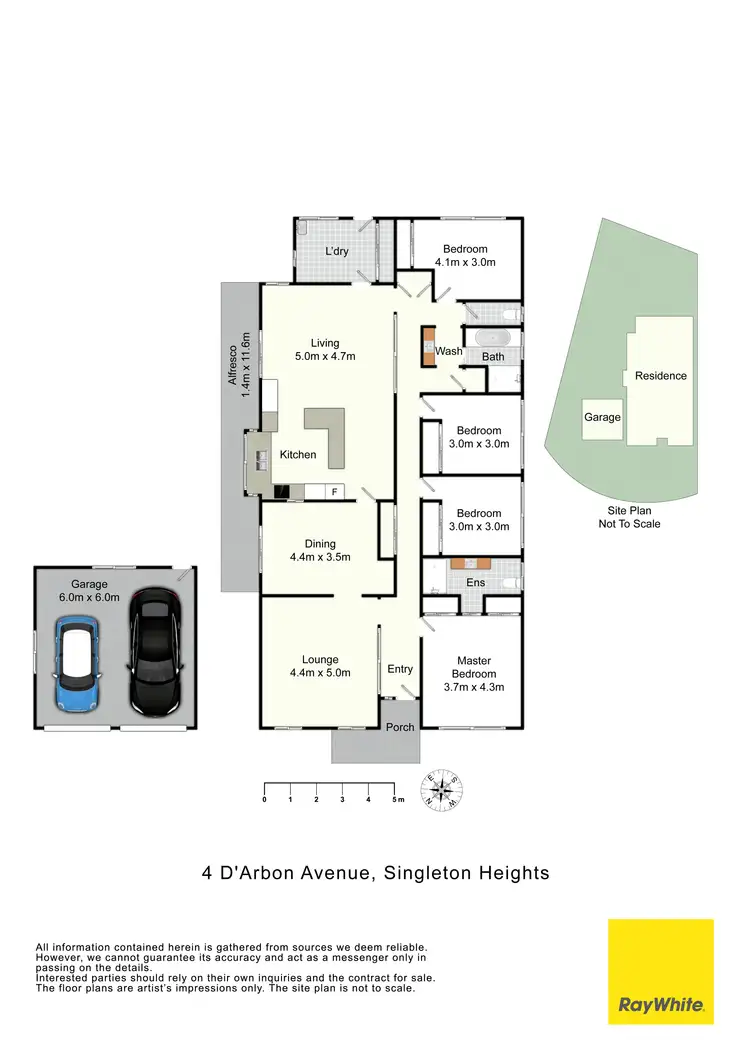Floorplan of Homely house listing, 4 D'Arbon Avenue, Singleton Heights NSW 2330