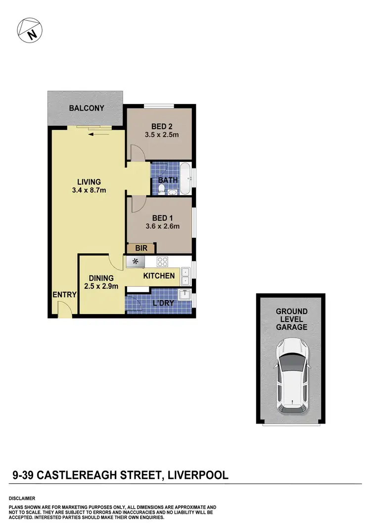 Floorplan of Homely apartment listing, 9/39 Castlereagh Street, Liverpool NSW 2170
