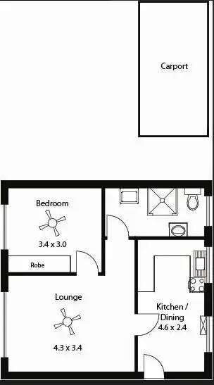 Floorplan of Homely unit listing, 5/33 Railway Terrace, Edwardstown SA 5039