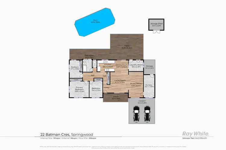 Floorplan of Homely house listing, 22 Batman Crescent, Springwood QLD 4127