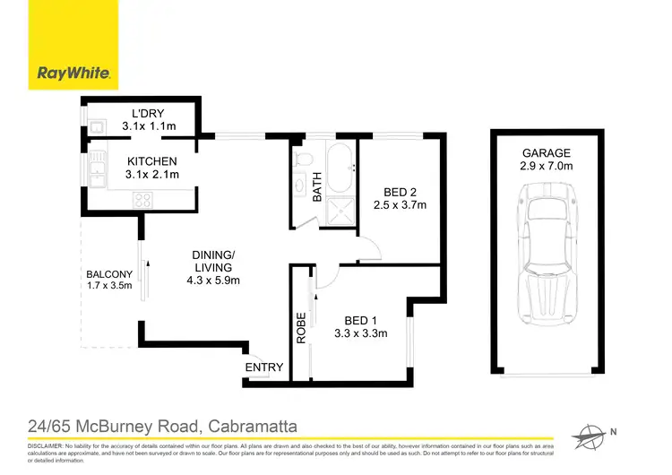 Floorplan of Homely unit listing, 24/65 McBurney Road, Cabramatta NSW 2166