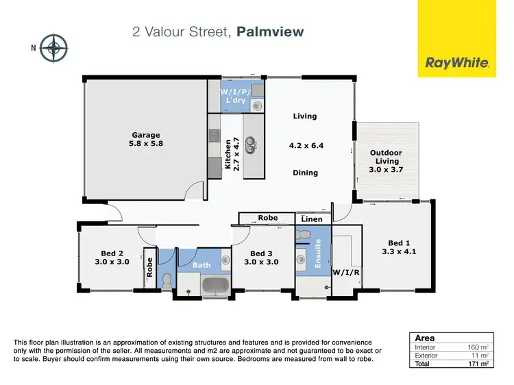 Floorplan of Homely house listing, 2 Valour Street, Palmview QLD 4553