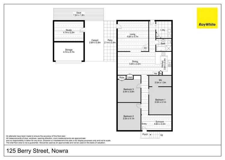 Floorplan of Homely house listing, 125 Berry Street, Nowra NSW 2541