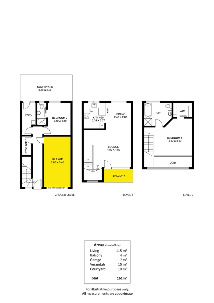 Floorplan of Homely townhouse listing, 5/26 Princess Street, Adelaide SA 5000