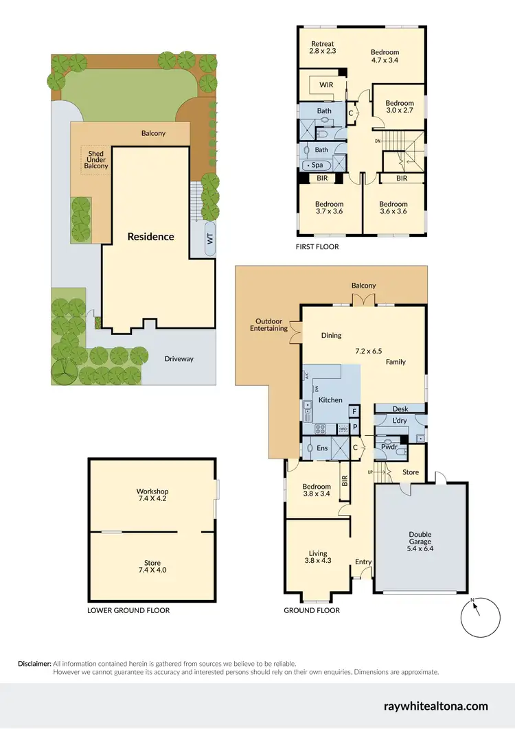 Floorplan of Homely house listing, 6 Riverbank Drive, Maribyrnong VIC 3032