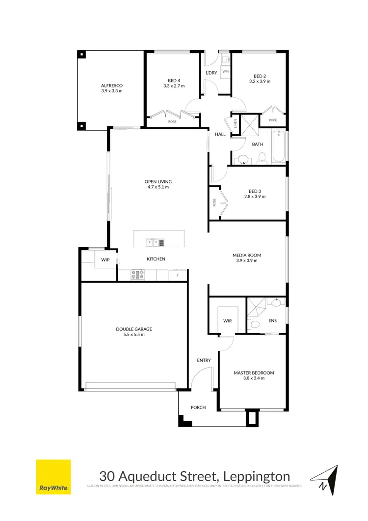 Floorplan of Homely house listing, 30 Aqueduct Street, Leppington NSW 2179