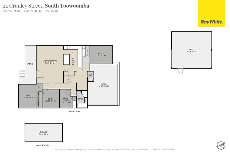 Floorplan of Homely house listing, 22 Cranley Street, South Toowoomba QLD 4350