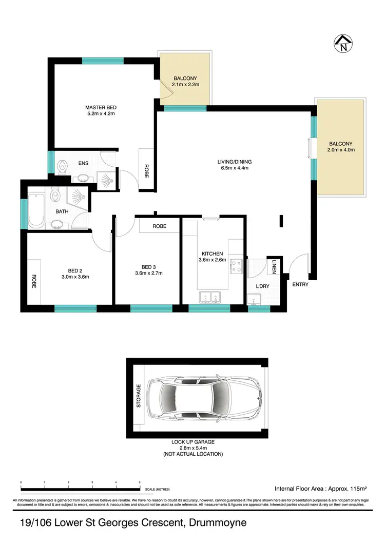 Floorplan of Homely apartment listing, 19/106 Lower St Georges Crescent, Drummoyne NSW 2047