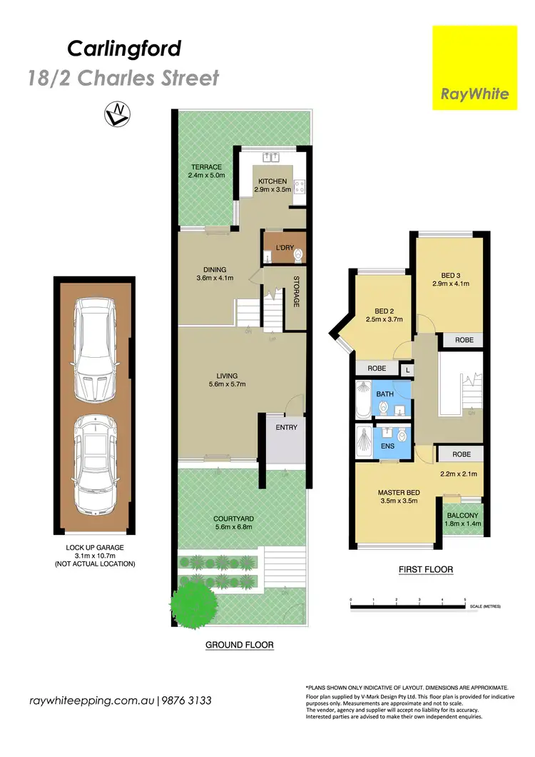 Floorplan of Homely townhouse listing, 18/2 Charles Street, Carlingford NSW 2118