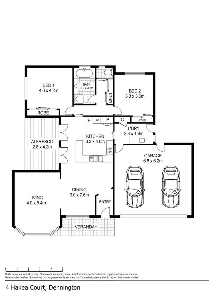 Floorplan of Homely house listing, 4 Hakea Court, Warrnambool VIC 3280