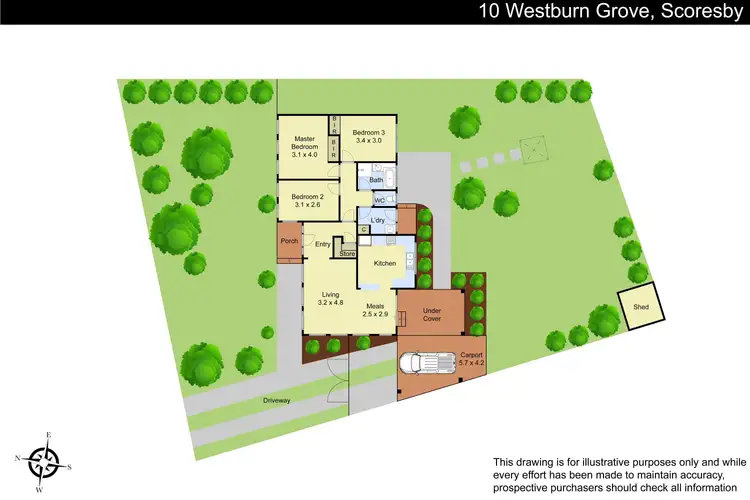 Floorplan of Homely house listing, 10 Westburn Grove, Scoresby VIC 3179