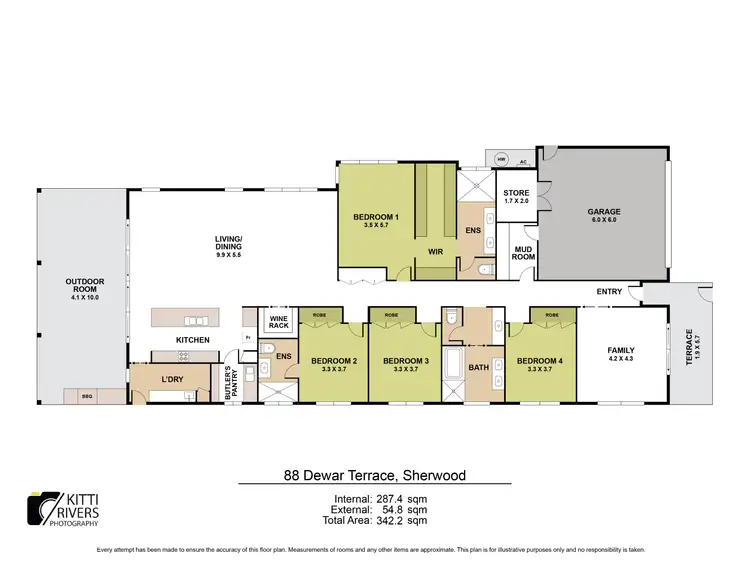 Floorplan of Homely house listing, 88 Dewar Terrace, Sherwood QLD 4075