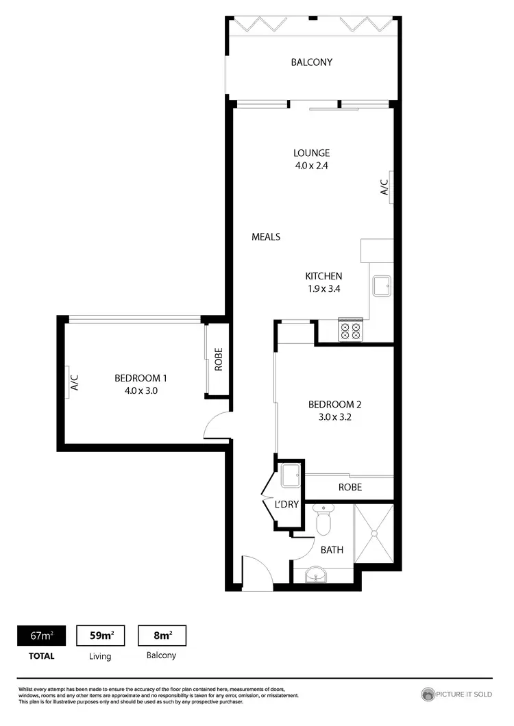 Floorplan of Homely house listing, 420/185 Morphett Street, Adelaide SA 5000