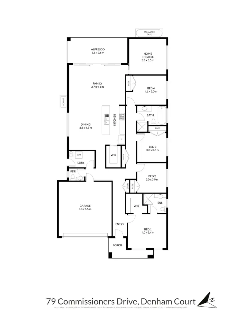 Floorplan of Homely house listing, 79 Commissioners Drive, Denham Court NSW 2565