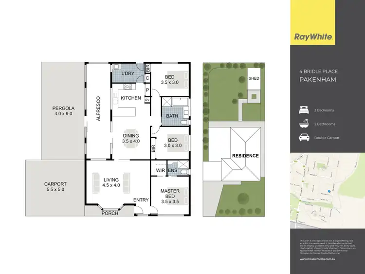 Floorplan of Homely house listing, 4 Bridle Place, Pakenham VIC 3810