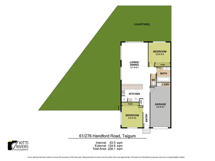 Floorplan of Homely villa listing, 61/276 Handford Road, Taigum QLD 4018