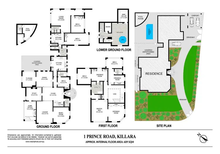 Floorplan of Homely house listing, 1 Prince Road, Killara NSW 2071