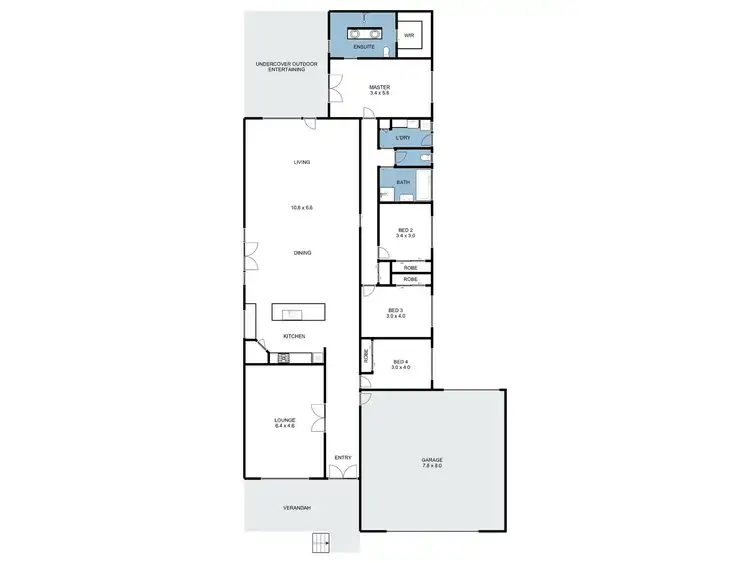 Floorplan of Homely house listing, 4 Alexander Gray Lane, Benalla VIC 3672